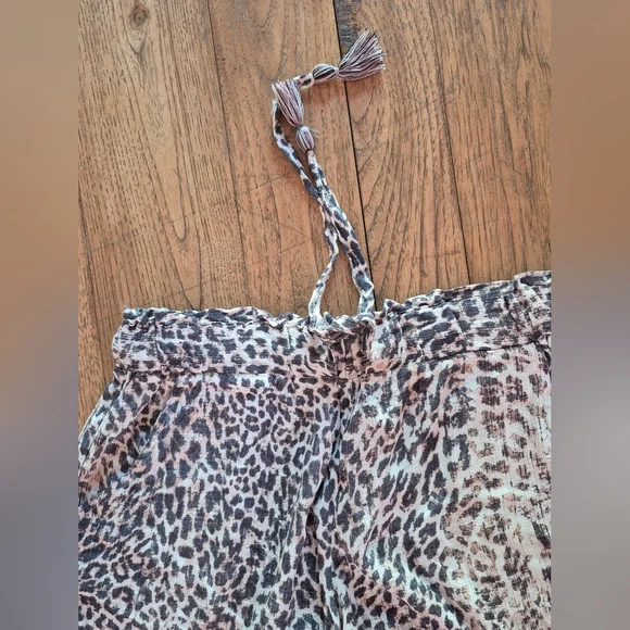 REWASH Leopard Print Women's Shorts BOHO SIZE LARGE SKU 204 - Picture 5 of 5
